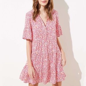 LOFT Plus Tiered Dress, Size 18